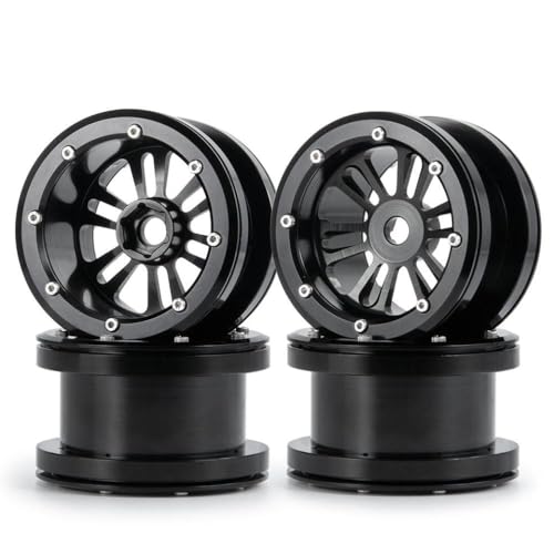 ZenithRide 40 mm Dicke 2,2 -Zoll -Metallkanzler -Rand -Randzentren mit 1/10 RC -Crawler -Autos von 1/10 Skala wie Wraith 90018 Upgrade -Teile(Black 4PCS) von ZenithRide