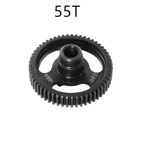 ZenithRide 48p 48T 55T 62T 70T Stahlsporngetriebe Set kompatibel mit 1 10 Skala 4-tec 2 0 3 0 RC-CAR-Getriebe Teile Zubehör(55T) von ZenithRide