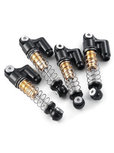 ZenithRide 4PCS Aluminium 31 mm Stoßdämpfer Dämpfer kompatibel mit 1 24 -Skala -RC -Crawler -Autos wie SCX24 STADBOLT C10 und ähnliche Off -Straßenfahrzeugmodelle(Gold) von ZenithRide
