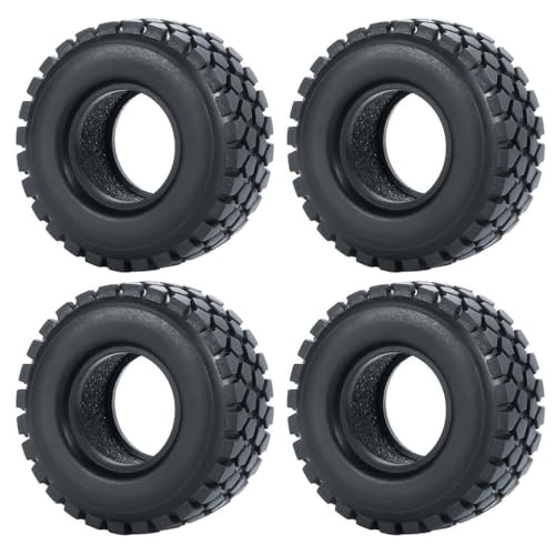 ZenithRide 4pcs 1,0 Zoll Metall Beadlock Wheel Rims mit weichen Gummireifen 50 mm 54 mm kompatibel mit 1 24 -Skala -RC -Crawler -Autos wie SCX24 90081 Modellzubehör Teile(54mm Tires-B) von ZenithRide