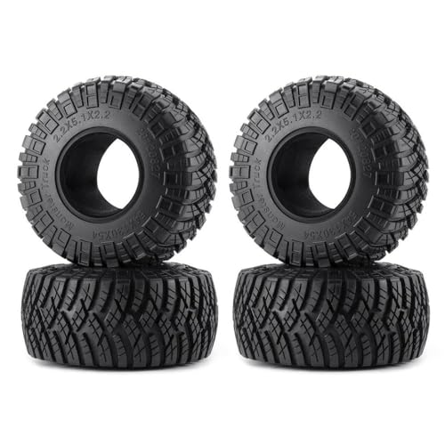 ZenithRide 4pcs 1,9 Zoll 2,2 Zoll Gummistreifen Räderreifen kompatibel mit 1 10 -Skala -RC -Autoteilen III AXI03007 90047 Modelle(2.2inch 4Pcs) von ZenithRide