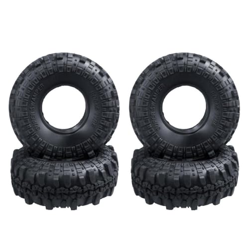 ZenithRide 4pcs 1,9 -Zoll -Gummi -RC -Autorreifen mit Schaumstoffkompatibel mit 1 10 -Skala -RC -Fahrzeugen Upgrade Ersatzräder(NO.03 110mm) von ZenithRide