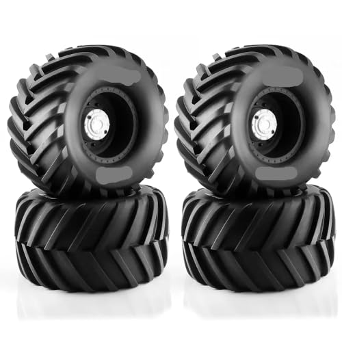 ZenithRide 4pcs 133mm 1 10 Buggy -Reifen mit 12 -mm -Sechskanträdern mit 1 10 RC -Buggy -Upgrade -Teilen kompatibel(Black A) von ZenithRide