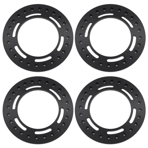 ZenithRide 4pcs 2,9 Zoll Metallradringe kompatibel mit 1 6 -Skala -RC -Autos wie SCX6 AXI05000 AXI05001 Trail Honcho Upgrade -Teile(D Black) von ZenithRide