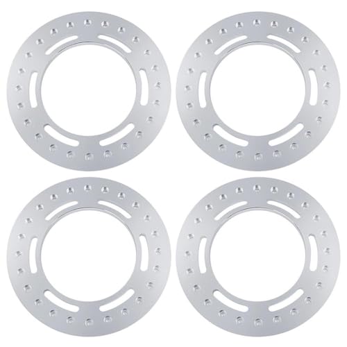 ZenithRide 4pcs 2,9 Zoll Metallradringe kompatibel mit 1 6 -Skala -RC -Autos wie SCX6 AXI05000 AXI05001 Trail Honcho Upgrade -Teile(D Silver) von ZenithRide