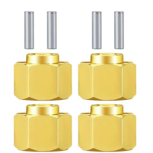 ZenithRide 4pcs Messing Whex Hex Hub Extenders Adapter 4mm 5 mm 6 mm 7 mm kompatibel mit 1 18 Skala RC Crawler Car Upgrade -Teile für Verschiedene Modelle(5mm) von ZenithRide