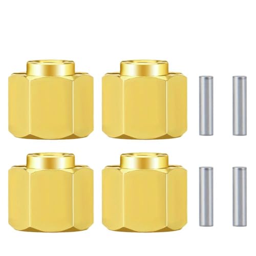 ZenithRide 4pcs Messing Whex Hex Hub Extenders Adapter 4mm 5 mm 6 mm 7 mm kompatibel mit 1 18 Skala RC Crawler Car Upgrade -Teile für Verschiedene Modelle(6mm) von ZenithRide