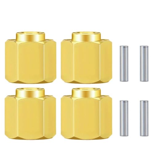 ZenithRide 4pcs Messing Whex Hex Hub Extenders Adapter 4mm 5 mm 6 mm 7 mm kompatibel mit 1 18 Skala RC Crawler Car Upgrade -Teile für Verschiedene Modelle(7mm) von ZenithRide