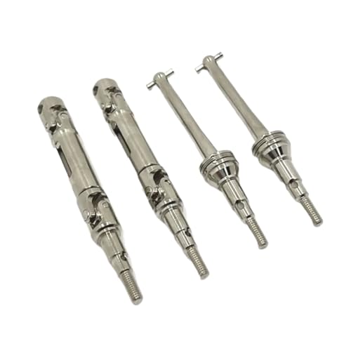 ZenithRide 4pcs Metallantriebswelle für 1 14 -Skala -RC -Autos kompatibel mit -Modellen 14209 14210 Vorder- und hintere Upgrade -Teile(Silver) von ZenithRide