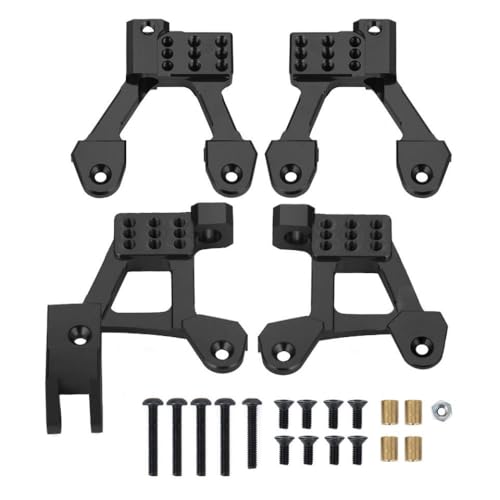 ZenithRide 4pcs Metallschockdämpfer -Halterungen mit 1 10 -Skala -RC -Crawler -Automodellen für II 90046 vordere Heckdämpfertürme(Black) von ZenithRide