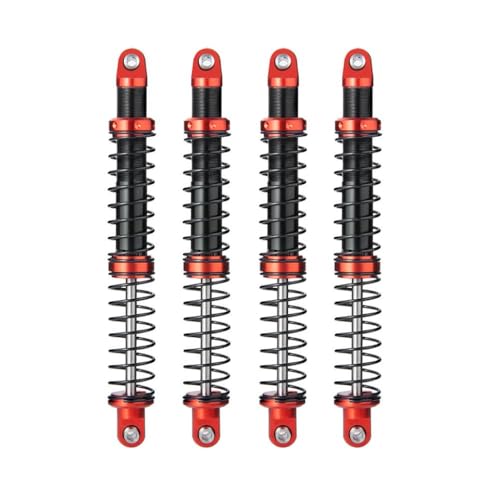 ZenithRide 4pcs Set Einstellbarer Ölfeder Stoßdämpfer Dämpfer 75 85 95 105 115 125 mm für 1 10 Skala RC -Auto -Crawler -kompatibel mit ähnlichen Fernbedienungsfahrzeugen(115mm 4Pcs) von ZenithRide
