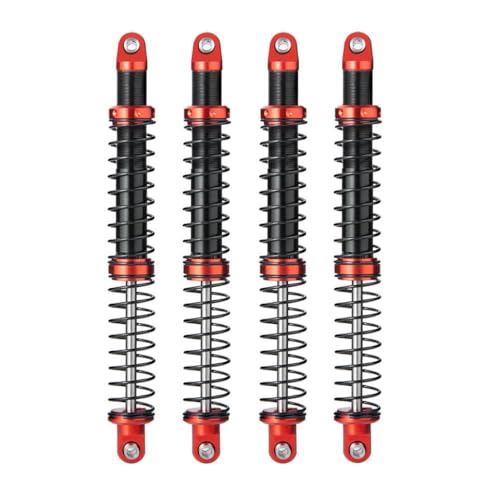 ZenithRide 4pcs Set Einstellbarer Ölfeder Stoßdämpfer Dämpfer 75 85 95 105 115 125 mm für 1 10 Skala RC -Auto -Crawler -kompatibel mit ähnlichen Fernbedienungsfahrzeugen(125mm 4Pcs) von ZenithRide