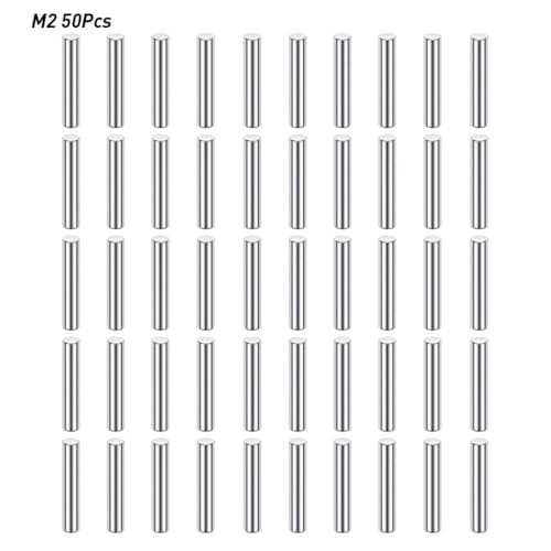 ZenithRide 50pcs M1 5 m2 Stahldübelstifte Wellenrockstangen für 1 24 und 1 10 Skala RC -Autos, die mit verschiedenen Modellen kompatibel sind(M2 50Pcs) von ZenithRide