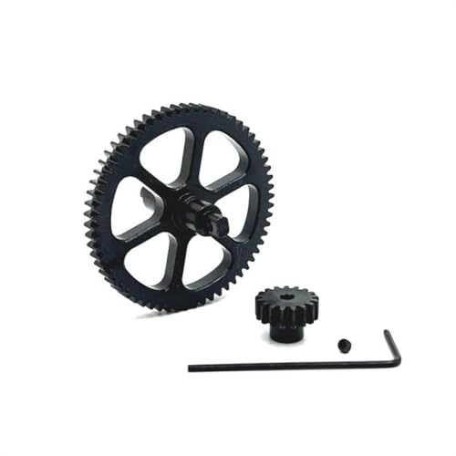ZenithRide 62T -Reduktionsgetriebe 17T Motorgetriebe Teile für RC -Auto kompatibel mit Modellen 124006 12423 12427 12428 12429 FY01 FY02 FY03 FY05 FY08(62T 17T) von ZenithRide