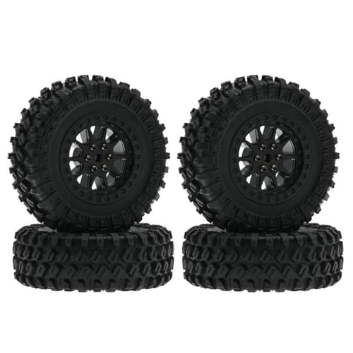 ZenithRide 70 -mm -Reifenreifen Rad für RC -Autoteilezubehör kompatibel mit Mn Mn98 MN99S MN82 C14 C24 C34 B14 B24 Modelle(Black) von ZenithRide