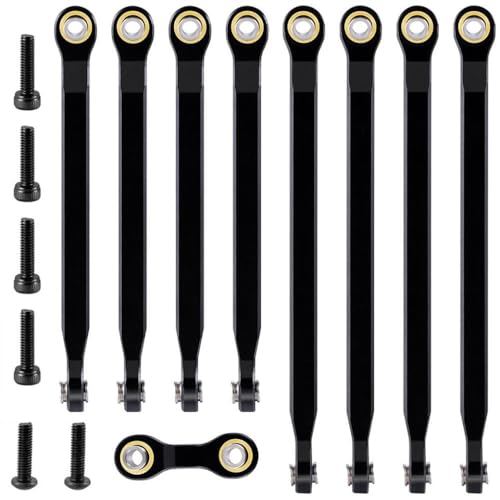 ZenithRide 8PCS Aluminium Pull Link Stange Linkage -Set kompatibel mit 1 16 -Skala -RC -Automodellen Aufrühren von Teilen für bürstenlose Motorsysteme ZenithRide 8PCS Aluminium Pull Link Stange Linkage -Set kompatibel mit 1 16 -Skala -RC -Automodellen Aufrühren von Teilen für bürstenlose Motorsysteme von ZenithRide