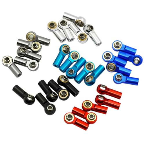 ZenithRide 8pcs M3 Ball Head Spurstange Endgelenk CW -Gewinde Metallteile kompatibel mit 1 10 -Skala -RC -Driftauto -Modellen wie D4 AWD RWD und ähnlichem Sport -Chassis(Blue 8Pcs) von ZenithRide