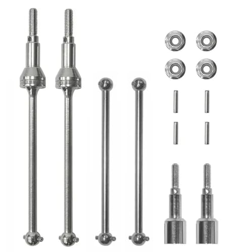 ZenithRide 901A 903A 905A Metallantriebswelle vorne hinter Antriebswelle Hunde -Bone -Upgrade Teil kompatibel mit 1 12 -Skala -RC -Automodellen(Front and Rear) von ZenithRide