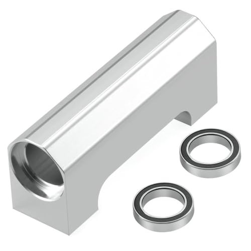 ZenithRide Aluminium -Mittelantriebswellenlagermontage, kompatibel mit 1 5 -Skala -RC -Auto -Upgrade -Ersatzteilen(Silver) von ZenithRide