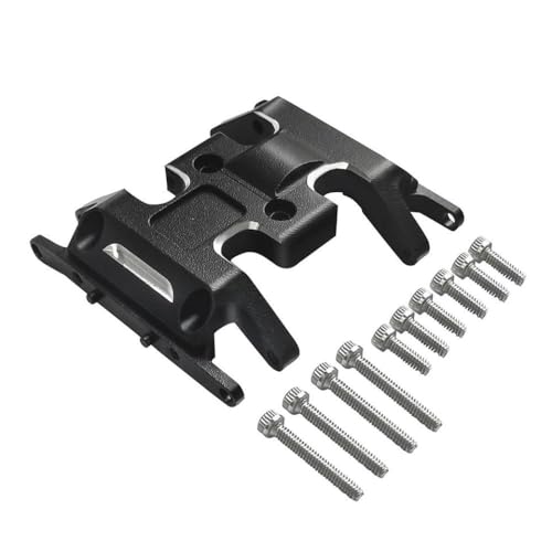 ZenithRide Aluminium -Skidplatte für 1 24 -Skala -RC -Crawler -Chassis -Getriebe und Getriebeschutzvergleich, kompatibel mit SCX24 -Deadbolt -Bronco -Modellen(Black) von ZenithRide