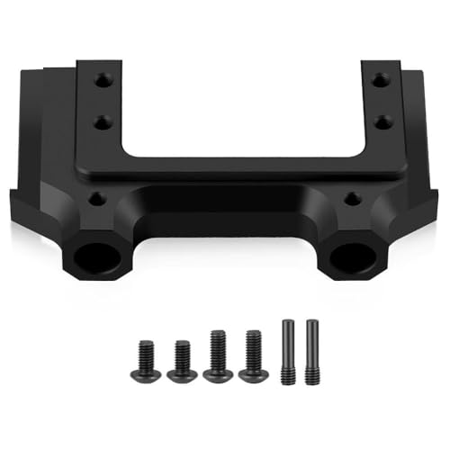 ZenithRide Aluminium -Verschiebung des Gehäuseschienenschienen -Servos, kompatibel mit 1 10 -Skala -RC -Crawler -Auto -Modellen II 90046 90047 Upgrade -Zubehör(Black) von ZenithRide