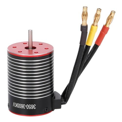 ZenithRide Bürstenloser Motor 3650 3600KV 4500KV 5200KV kompatibel mit 1/8 1/10 RC -Autos für Driftrennen außerhalb der Straße und kurzer Kursnutzung(3600KV) von ZenithRide