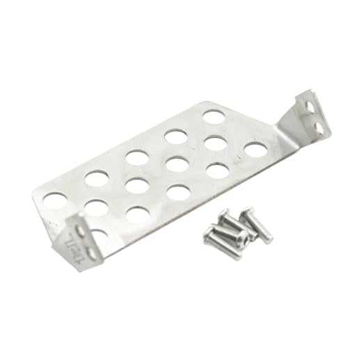ZenithRide Edelstahl -Skidplatte mit Aluminiumachse Beschützer für 1 10 -Skala -RC -Crawler -Auto -Upgrade -Teile mit verschiedenen 1 10 Crawler -Modellen kompatibel(Front Protector) von ZenithRide