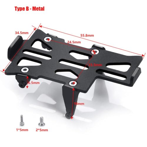 ZenithRide Ersatzabtasterhalter Halterung des Halteres mit 1/24 Skala RC Crawler Car Model SCX24 90081 Modifizierte Upgrade -Teile kompatibel(Type - B) von ZenithRide