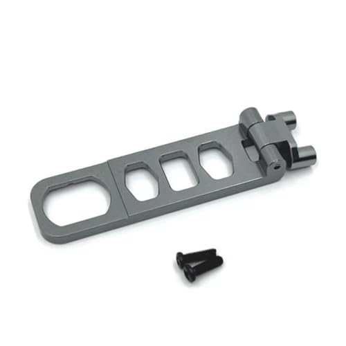 ZenithRide Hyper GO H16 M162 1/16 RC -Auto -Upgrade -Teile Metallmontageplatte kompatibel mit Modellen 16207 16208 16209 16210(Battery Plate Grey) von ZenithRide