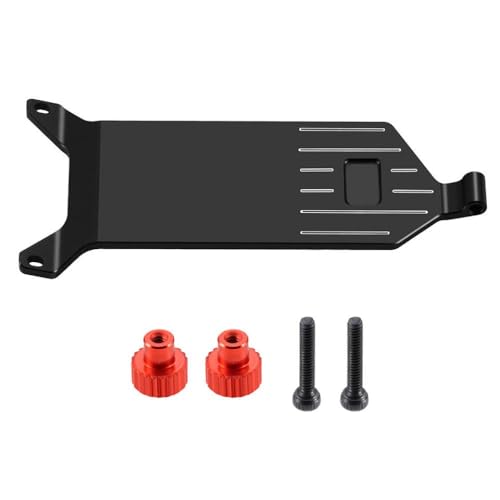 ZenithRide Kompatible Aluminium -Chassis -Empfängerplatte für 1 24 Skala B 2WD Buggy RC Car Upgrade Ersatzteile(Black) von ZenithRide