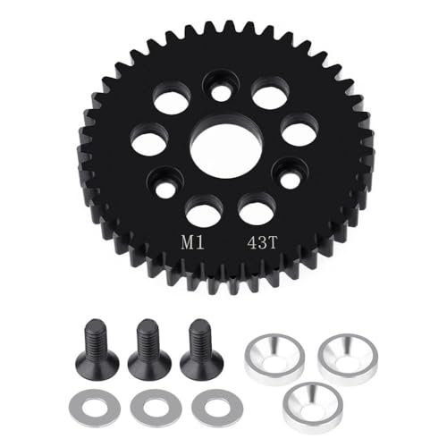 ZenithRide M1 Spur Main Gear 31T 32T 33T 35T 38T 41T 42T 43T 45T 46T 47T 48T 49T 50T Ersatzteil Teil mit 1 10 -Skala -RC -Modellen ähnlich wie E revo 2 0 kompatibel(43T) von ZenithRide