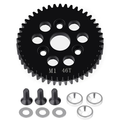 ZenithRide M1 Spur Main Gear 31T 32T 33T 35T 38T 41T 42T 43T 45T 46T 47T 48T 49T 50T Ersatzteil Teil mit 1 10 -Skala -RC -Modellen ähnlich wie E revo 2 0 kompatibel(46T) von ZenithRide