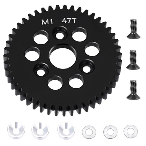 ZenithRide M1 Spur Main Gear 31T 32T 33T 35T 38T 41T 42T 43T 45T 46T 47T 48T 49T 50T Ersatzteil Teil mit 1 10 -Skala -RC -Modellen ähnlich wie E revo 2 0 kompatibel(47T) von ZenithRide