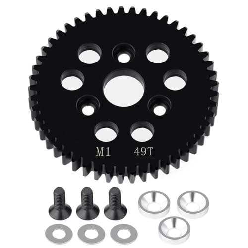 ZenithRide M1 Spur Main Gear 31T 32T 33T 35T 38T 41T 42T 43T 45T 46T 47T 48T 49T 50T Ersatzteil Teil mit 1 10 -Skala -RC -Modellen ähnlich wie E revo 2 0 kompatibel(49T) von ZenithRide