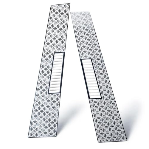 ZenithRide Nicht rutschfeste Edelstahl-Motorabdeckungshaubeplatte für 1/10-Skala-RC-Autos kompatibel mit G500 TRX-6 G63-Models Dekorationsteil(8442 Silver) von ZenithRide