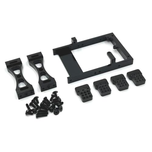 ZenithRide RC Car Servo Mount Bracket Set C14 C24 B14 B24 Mn99S Metall Beam Crossbeam Shock Tower Upgrade -Teile, die mit verschiedenen 1 10 -Skalierungsmodellen kompatibel sind(Black) von ZenithRide