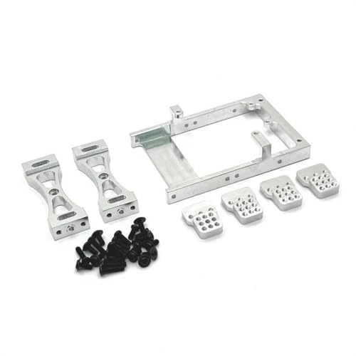 ZenithRide RC Car Servo Mount Bracket Set C14 C24 B14 B24 Mn99S Metall Beam Crossbeam Shock Tower Upgrade -Teile, die mit verschiedenen 1 10 -Skalierungsmodellen kompatibel sind(Silver) von ZenithRide