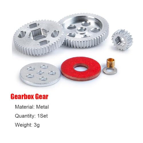 ZenithRide SCX24 90081 Deadbolt C10 1 24 RC Crawler Car gebürstetes Motorrad 050 kompatibel mit 1 24 -Skala -Crawler -Teilen kompatibel(Gearbox Gear) von ZenithRide