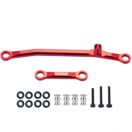 ZenithRide SCX24 AXI90081 AXI00002 1/24 Scale RC Crawler CAR Metalllenkungsbindungsstab Teile kompatibel mit verschiedenen 1/24 Modellcrawlers(Red) von ZenithRide