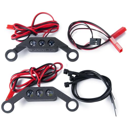 ZenithRide Schocktürme Mount Lenkung Montage -Lager -Kit -Scheinwerfer Rücklichter für 1 10 maxx maxx widemaxx 89086 4 kompatibel mit ähnlichen RC -Modellen kompatibel(Lights Group) von ZenithRide