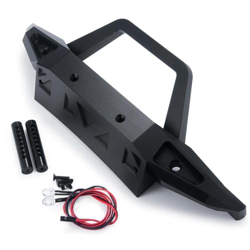 ZenithRide Vordere hintere Metall Stoßfänger mit -Licht kompatibel mit 1/6 -Skala -RC -Crawler -Automodellen SCX6 AXI05000 AXI05001 Trail Honcho(Front) von ZenithRide