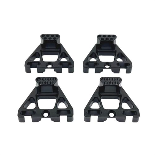 ZenithRide YK4106 YK4107 Metallschockturm -Halterung vorne und hinten für 1 10 -Skala -RC -Cars -Teile, die mit verschiedenen Modellen kompatibel sind(Black) von ZenithRide