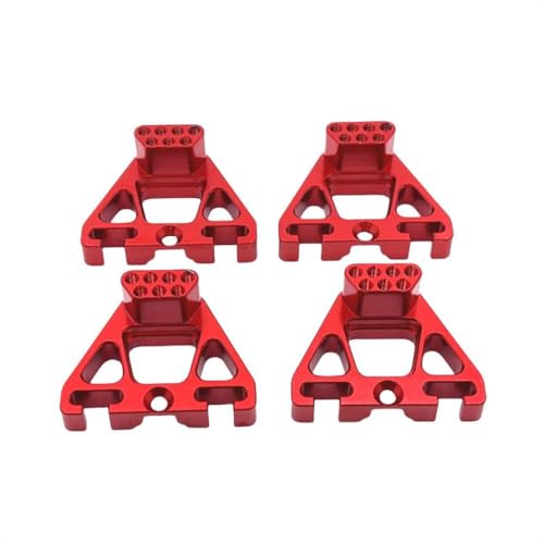 ZenithRide YK4106 YK4107 Metallschockturm -Halterung vorne und hinten für 1 10 -Skala -RC -Cars -Teile, die mit verschiedenen Modellen kompatibel sind(Red) von ZenithRide