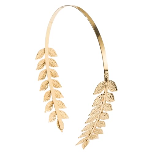 Zenlir Handgefertigtes Griechisches Stirnband Mädchen Hexen Kopfbedeckung Griechisches Goldenes Blatt Für Maskeraden Halloween Hexenparty von Zenlir