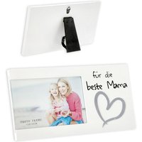 Fotorahmen "Für die beste Mama" mit Standfuß, 25cm x 13cm Fotorahmen "Für die beste Mama" mit Standfuß, 25cm x 13cm von Zentrada