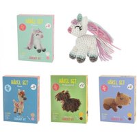 Haekel Set DIY, Tiere, gross, 4-fach sortiert von Zentrada