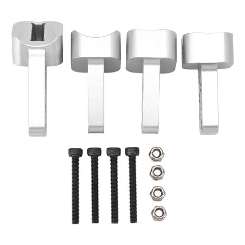 ZephyVita RC Link Mount Aluminiumlegierung Multi Angle Hinterachse Unterlenker Mount SCX10 II AR44 1/10 RC Autoteile (Silber) von ZephyVita