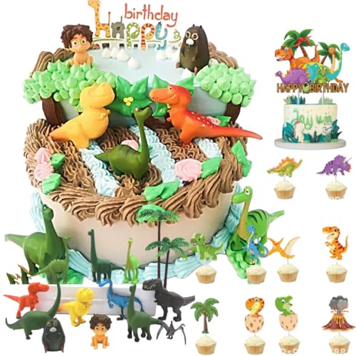 35 Stück Dino Tortendeko, Kuchendeko Dinosaurier, Tortendeko Geburtstag Junge mit Dino Tattoo, Dinosaurier Kuchen Topper für Kinder Junge, Happy Birthday Cake Topper für Dinosaurier Geburtstag Deko 35 Stück Dino Tortendeko, Kuchendeko Dinosaurier, Tortendeko Geburtstag Junge mit Dino Tattoo, Dinosaurier Kuchen Topper für Kinder Junge, Happy Birthday Cake Topper für Dinosaurier Geburtstag Deko von ZephyrHome