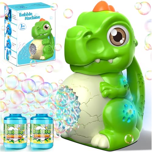 Seifenblasenmaschine Toys Dino Seifenblasen Pistole - Elektrisch Seifenblasen Pistole Maker mit Grosser Tank - LED Licht Bubbles Gun Machine Spielzeug für Outdoor/Garten/Hochzeit Kinder ab 3+ Seifenblasenmaschine Toys Dino Seifenblasen Pistole - Elektrisch Seifenblasen Pistole Maker mit Grosser Tank - LED Licht Bubbles Gun Machine Spielzeug für Outdoor/Garten/Hochzeit Kinder ab 3+ von Zerhunt