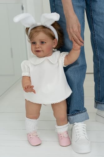 Zero pam Baby Puppe Lebensecht Reborn Baby Puppen Echtes Mädchen 24 Zoll 60 cm Reborn Baby M?dchen Mit Blinzel Augen Echt Aussehende Baby M?dchen Geschenke Für Kinder Ab 3 Jahren von Zero pam